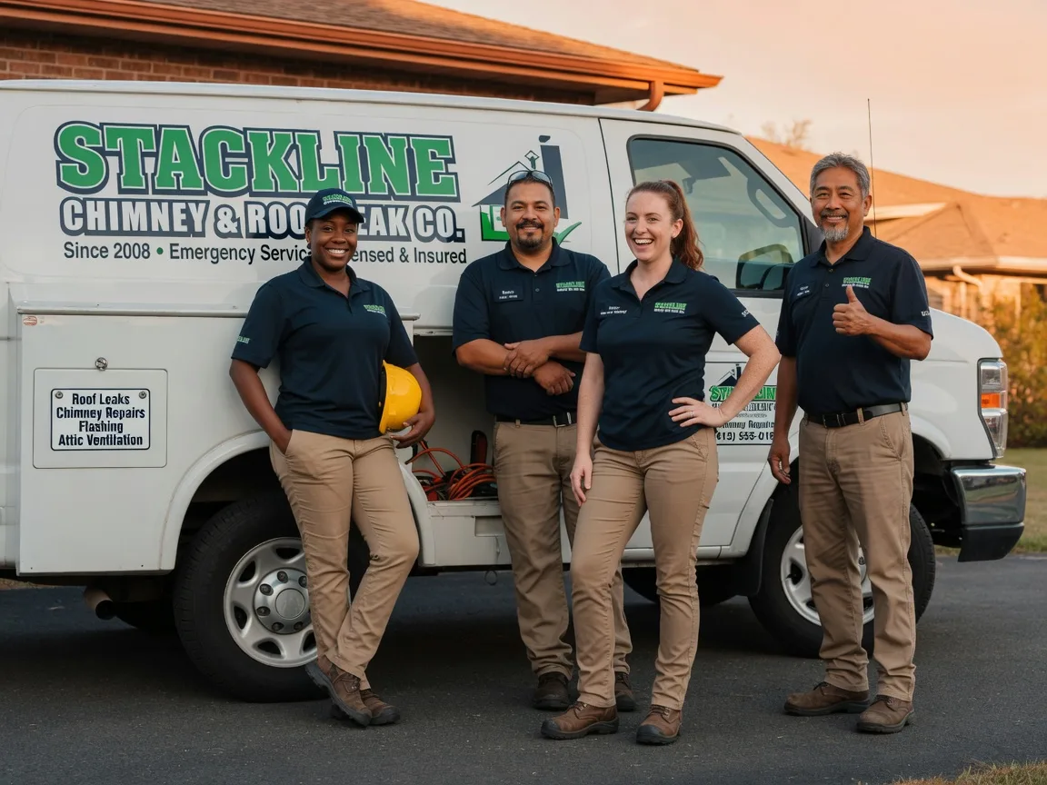 Chimney flashing repair company in Noble, LA